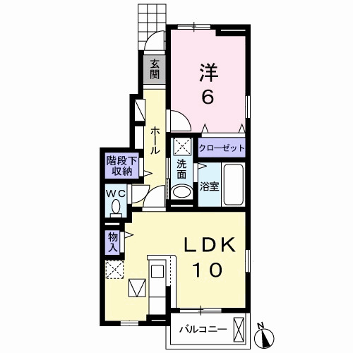 神戸市西区伊川谷町潤和(JR山陽本線明石駅)のアパート賃貸物件 間取画像