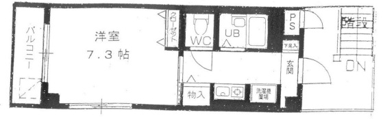 神戸市東灘区住吉本町(JR東海道本線(近畿)住吉駅)のマンション賃貸物件 間取画像