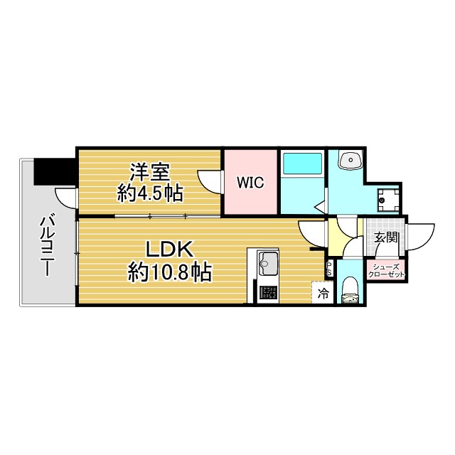 神戸市中央区栄町通(JR東海道本線(近畿)神戸駅)のマンション賃貸物件 間取画像