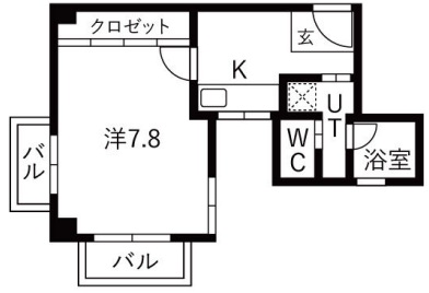 神戸市灘区記田町(JR東海道本線(近畿)六甲道駅)のマンション賃貸物件 間取画像