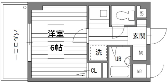 神戸市灘区八幡町(阪急神戸線六甲駅)のマンション賃貸物件 間取画像