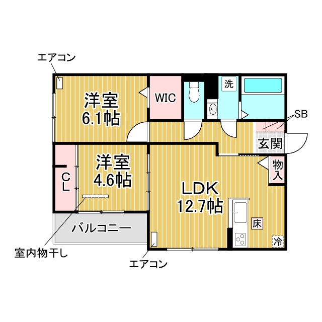 神戸市須磨区千守町(山陽電鉄線須磨寺駅)のアパート賃貸物件 間取画像