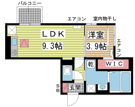 神戸市灘区国玉通(阪急神戸線王子公園駅)のアパート賃貸物件 間取画像