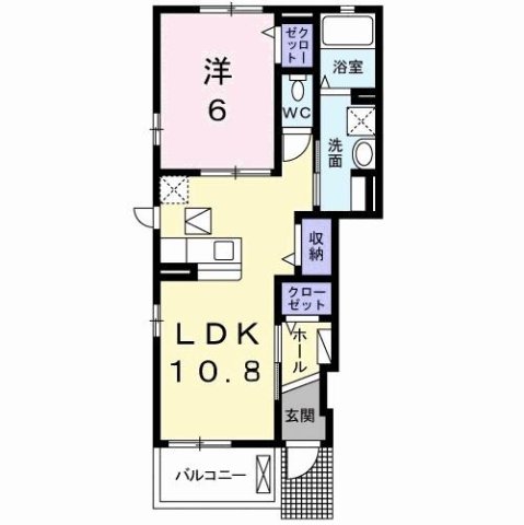 神戸市西区伊川谷町潤和(JR山陽本線明石駅)のアパート賃貸物件 間取画像