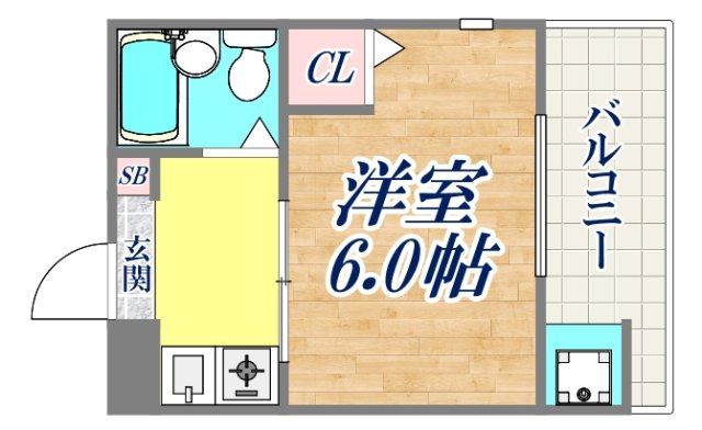 神戸市東灘区魚崎北町(JR東海道本線(近畿)住吉駅)のマンション賃貸物件 間取画像