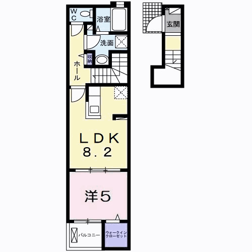 神戸市垂水区西舞子(山陽電鉄線西舞子駅)のアパート賃貸物件 間取画像