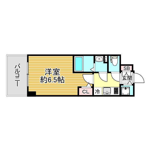 神戸市兵庫区松原通(JR山陽本線兵庫駅)のマンション賃貸物件 間取画像