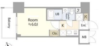 神戸市兵庫区永沢町(神戸高速線高速神戸駅)のマンション賃貸物件 間取画像