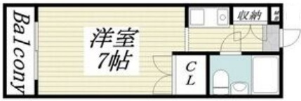 神戸市灘区新在家南町(阪神本線大石駅)のマンション賃貸物件 間取画像