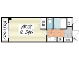 神戸市灘区篠原中町(阪急神戸線六甲駅)のマンション賃貸物件 間取画像