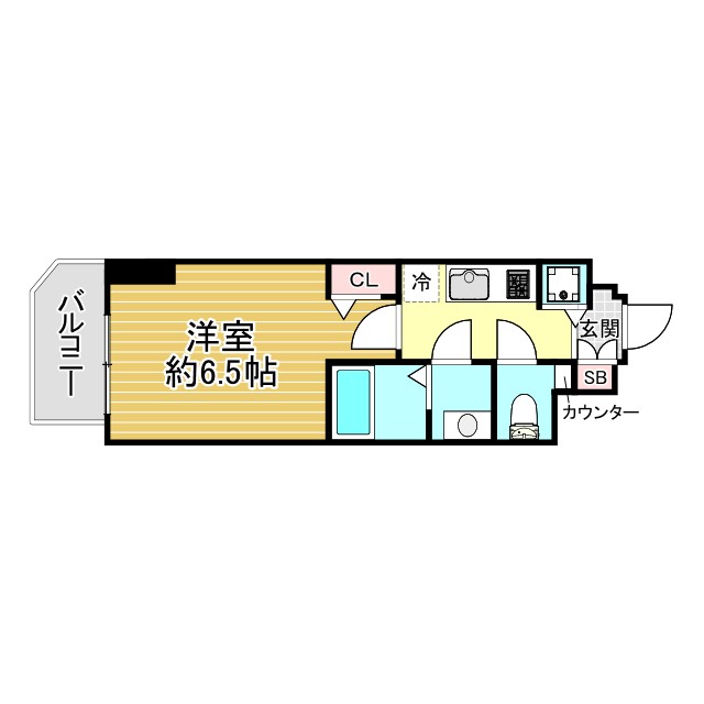 神戸市長田区大塚町(神戸市営地下鉄線長田駅)のマンション賃貸物件 間取画像