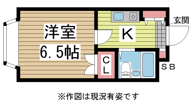 神戸市灘区箕岡通(JR東海道本線(近畿)摩耶駅)のマンション賃貸物件 間取画像