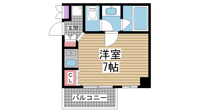 神戸市灘区原田通(阪急神戸線王子公園駅)のマンション賃貸物件 間取画像