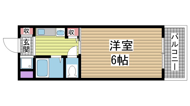 神戸市灘区原田通(阪急神戸線王子公園駅)のマンション賃貸物件 間取画像