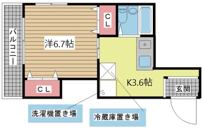 神戸市中央区神若通(阪急神戸線春日野道駅)のマンション賃貸物件 間取画像