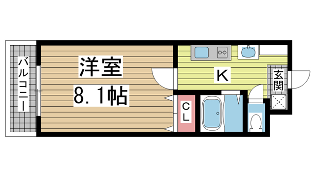 神戸市東灘区深江本町(阪神本線深江駅)のマンション賃貸物件 間取画像