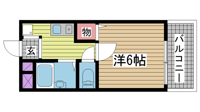 神戸市灘区篠原南町(阪急神戸線六甲駅)のアパート賃貸物件 間取画像