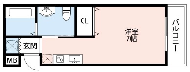 神戸市須磨区須磨浦通(JR山陽本線須磨駅)のアパート賃貸物件 間取画像