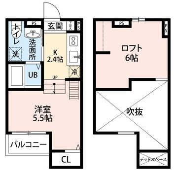 神戸市兵庫区東山町(神戸市営地下鉄線湊川公園駅)のアパート賃貸物件 間取画像