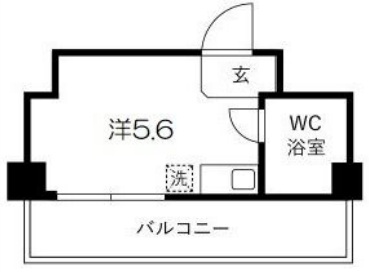 神戸市中央区御幸通(JR東海道本線(近畿)三ノ宮駅)のマンション賃貸物件 間取画像
