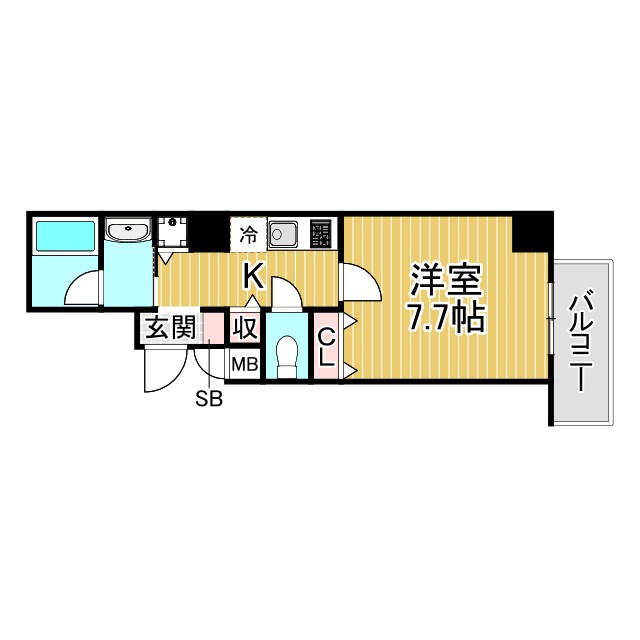 神戸市東灘区深江本町(阪神本線深江駅)のマンション賃貸物件 間取画像