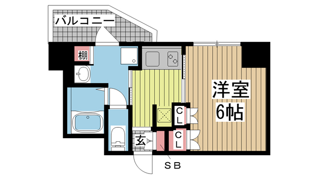 神戸市中央区下山手通(JR東海道本線(近畿)元町駅)のマンション賃貸物件 間取画像