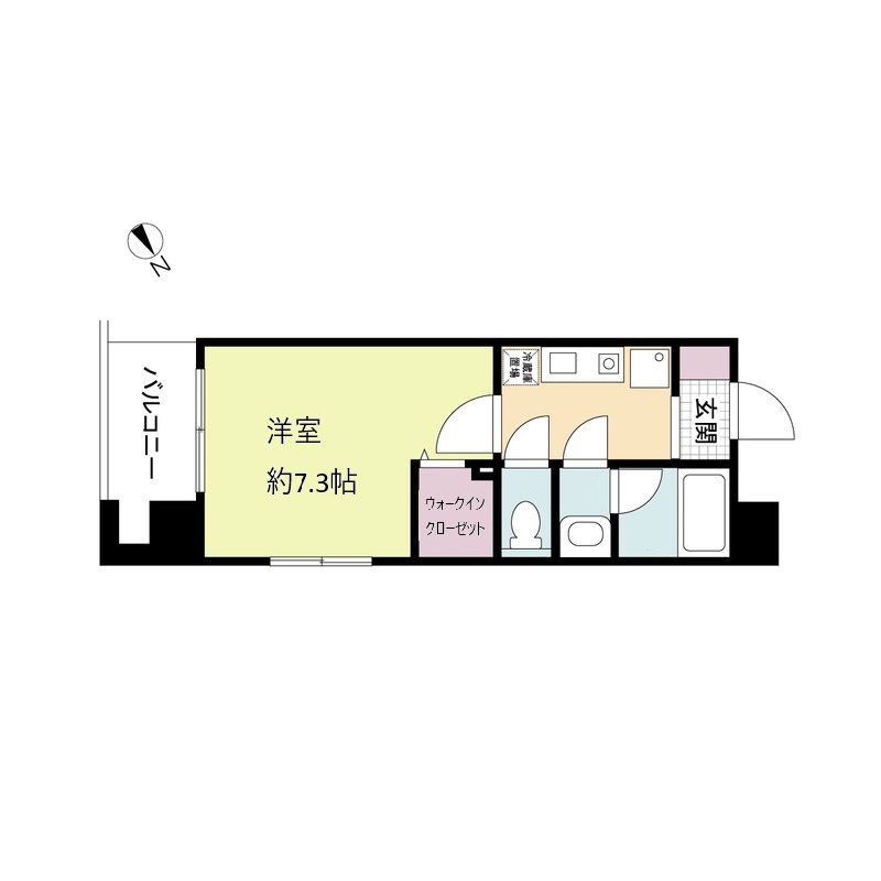 神戸市中央区元町通(JR東海道本線(近畿)神戸駅)のマンション賃貸物件 間取画像