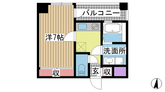 神戸市中央区栄町通(JR東海道本線(近畿)元町駅)のマンション賃貸物件 間取画像