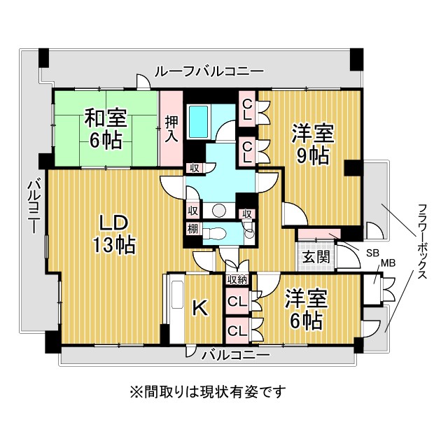 神戸市灘区八幡町(JR東海道本線(近畿)六甲道駅)のマンション賃貸物件 間取画像