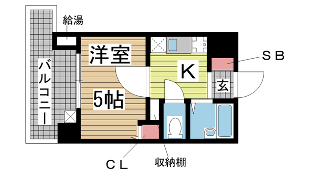 神戸市灘区水道筋(JR東海道本線(近畿)摩耶駅)のマンション賃貸物件 間取画像