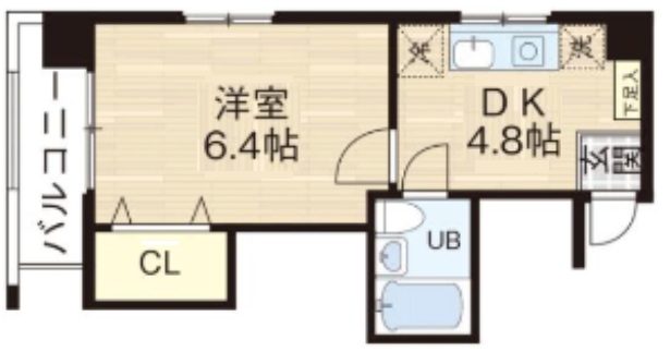 神戸市灘区弓木町(JR東海道本線(近畿)六甲道駅)のマンション賃貸物件 間取画像