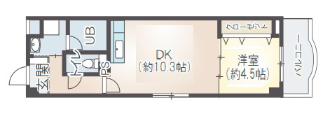 神戸市東灘区本山北町(JR東海道本線(近畿)摂津本山駅)のマンション賃貸物件 間取画像