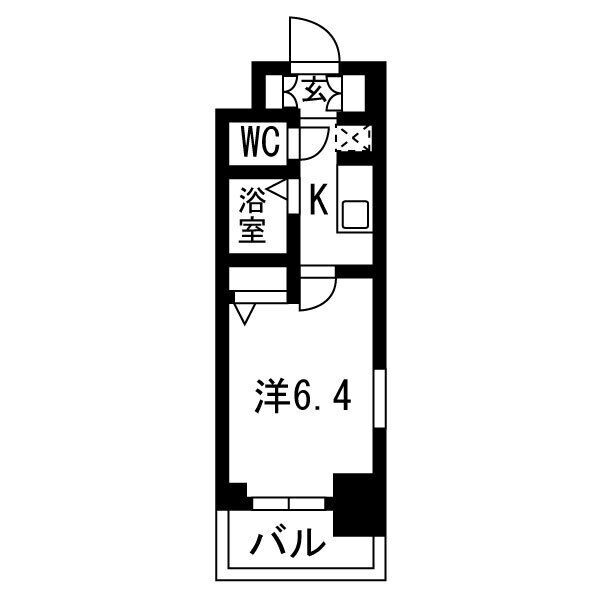 神戸市兵庫区水木通(JR東海道本線(近畿)神戸駅)のマンション賃貸物件 間取画像