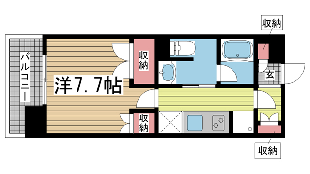 神戸市中央区海岸通(JR東海道本線(近畿)元町駅)のマンション賃貸物件 間取画像