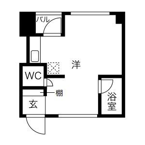 神戸市灘区城内通(JR東海道本線(近畿)灘駅)のマンション賃貸物件 間取画像