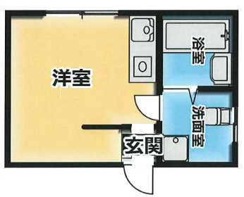 神戸市中央区楠町(JR東海道本線(近畿)神戸駅)のマンション賃貸物件 間取画像