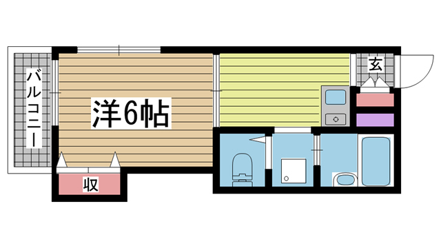 神戸市中央区神若通(JR東海道本線(近畿)三ノ宮駅)のマンション賃貸物件 間取画像