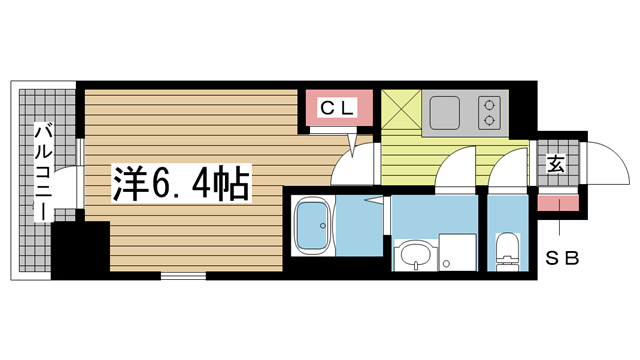 神戸市兵庫区駅前通(JR山陽本線兵庫駅)のマンション賃貸物件 間取画像