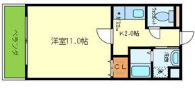 神戸市東灘区本山北町(JR東海道本線(近畿)甲南山手駅)のアパート賃貸物件 間取画像