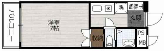 神戸市灘区水道筋(JR東海道本線(近畿)摩耶駅)のマンション賃貸物件 間取画像