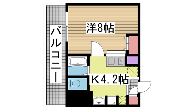 神戸市須磨区北町(JR山陽本線須磨海浜公園駅)のマンション賃貸物件 間取画像