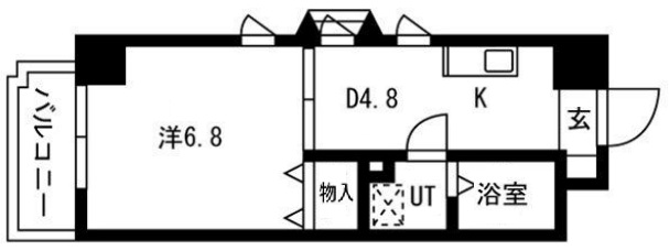 神戸市中央区下山手通(JR東海道本線(近畿)元町駅)のマンション賃貸物件 間取画像