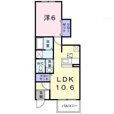 神戸市西区伊川谷町有瀬(JR山陽本線明石駅)のアパート賃貸物件 間取画像