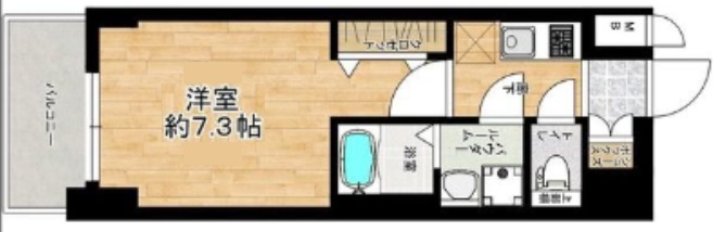神戸市長田区大橋町(JR山陽本線新長田駅)のマンション賃貸物件 間取画像