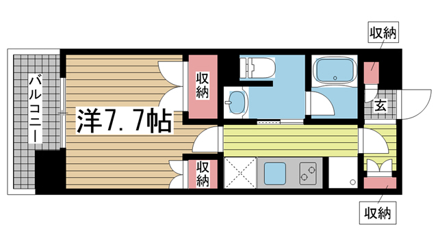 神戸市中央区海岸通(JR東海道本線(近畿)元町駅)のマンション賃貸物件 間取画像