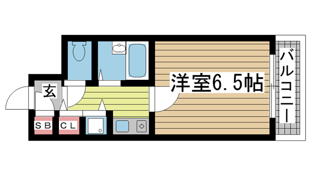 神戸市中央区浜辺通(JR東海道本線(近畿)三ノ宮駅)のマンション賃貸物件 間取画像