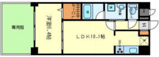 神戸市東灘区本山北町(阪急神戸線岡本駅)のマンション賃貸物件 間取画像