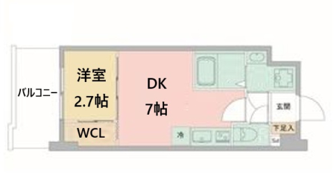 神戸市兵庫区中道通(神戸高速線新開地駅)のマンション賃貸物件 間取画像