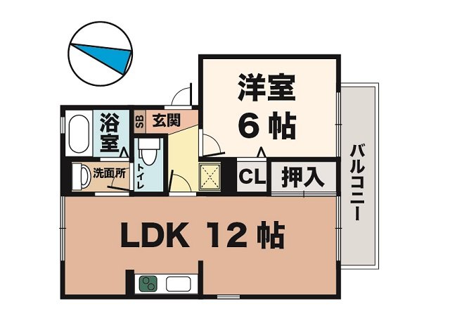 神戸市垂水区名谷町(神戸市営地下鉄線名谷駅)のアパート賃貸物件 間取画像