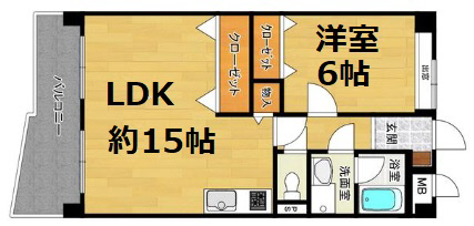 神戸市東灘区御影(阪急神戸線御影駅)のマンション賃貸物件 間取画像
